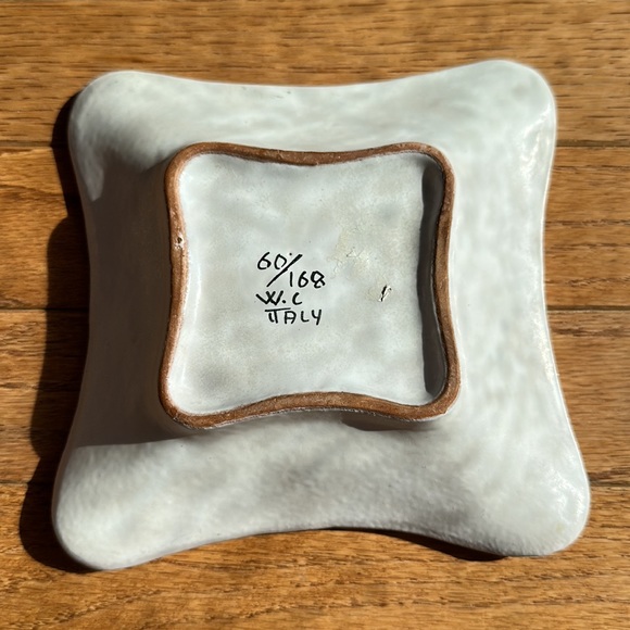 Signed pottery ashtray Italy W.C Italy 60/168 - Picture 16 of 16